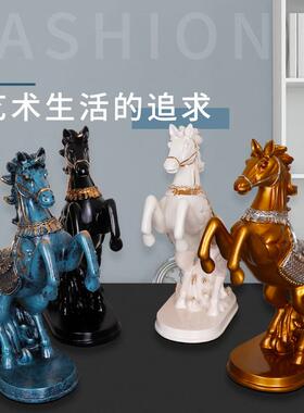 摆件工艺品办公室招财家居马客厅A乔迁礼品桌面玄关装饰书房柜开