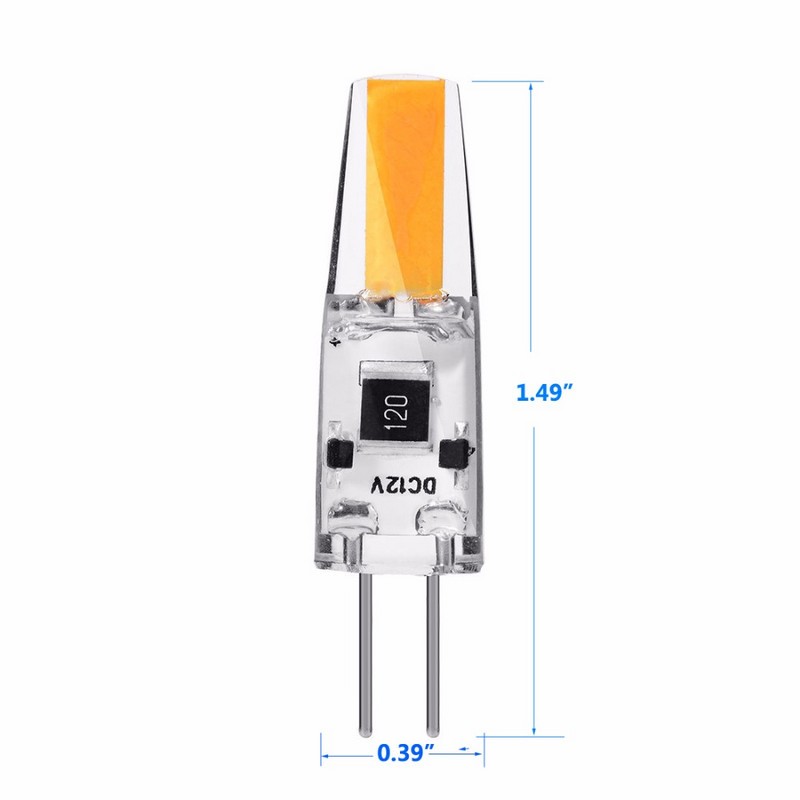 Dimmable Minij G4 LVD COB Lamp  6W Culb AB DC 12V 220E Candl - 图0