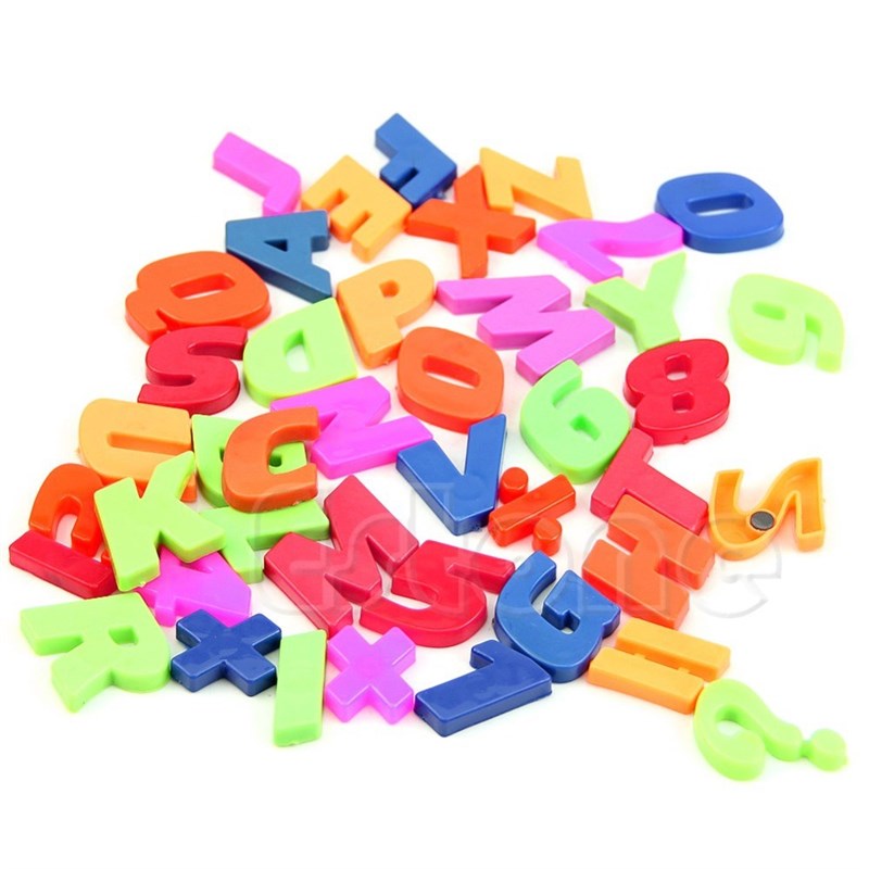 42pcs/set Magnets Teaching Alphabet Colorful Magnetic Fridge - 图0