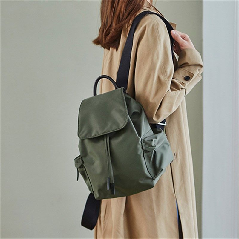 双肩包女韩版防水尼龙休闲旅行包轻便抽带束口时尚百搭大学生揹包,淘宝优惠券,粉丝福利购,淘宝优惠卷