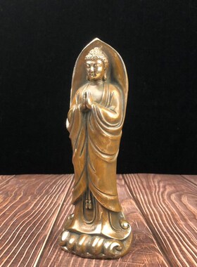 纯铜释迦摩尼佛像摆件腾x云释迦摩尼铜像办公室装饰礼品