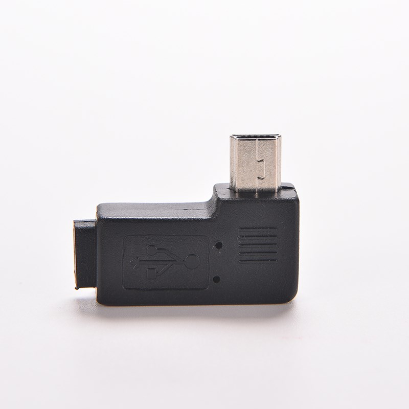 Mini USB Type A Male To Micro USB B Female 90 Degree Left A