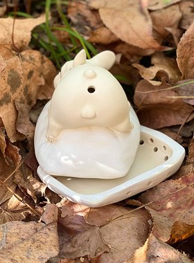 陶瓷法斗摆件手工桌面陶器法国斗牛犬周边可爱陶艺