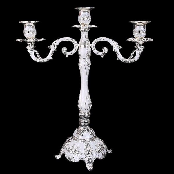 速发Metal Home Decor Romantic Candlestick Holder 5 Head - 图3