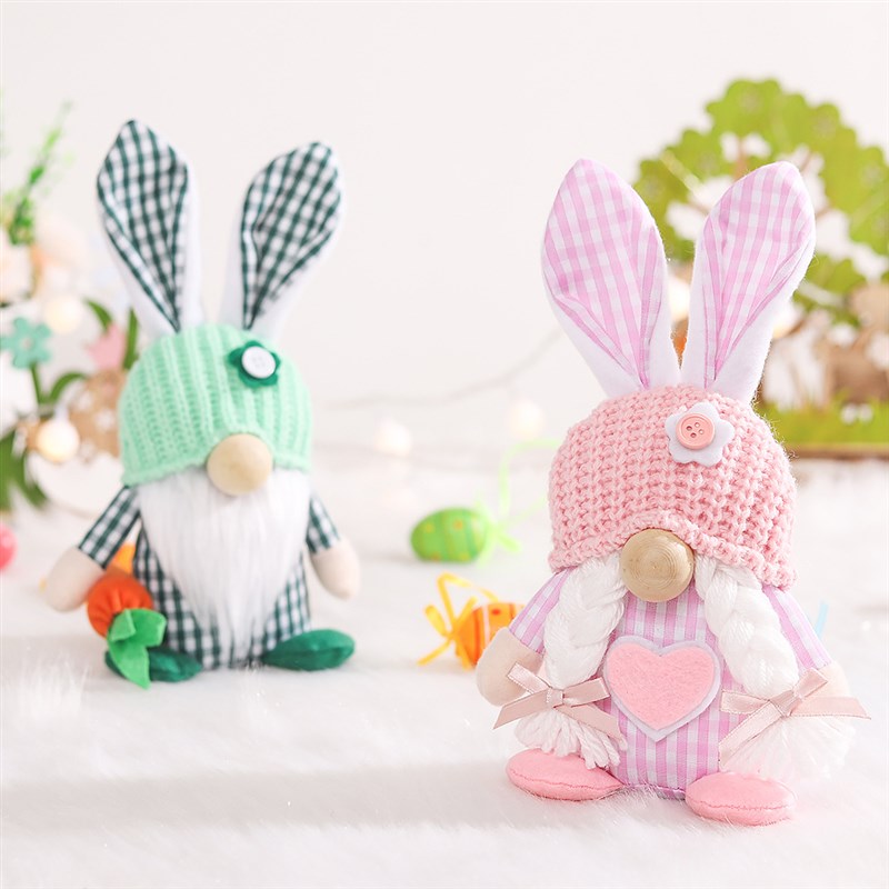 New Easter FHceless Gnome Rabbit DolHl aanddame Reusable Hom - 图1