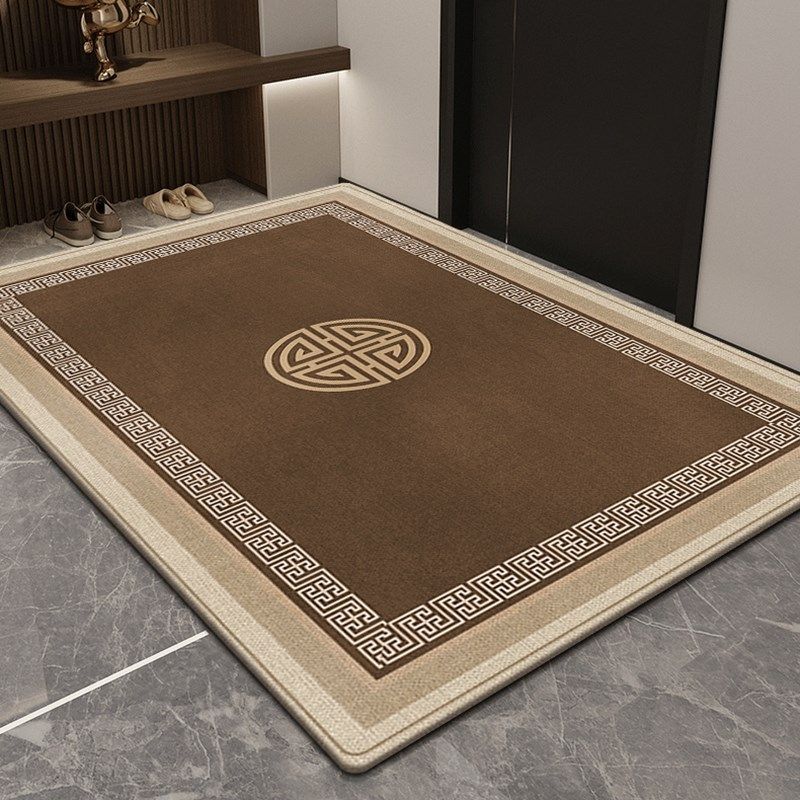 新中式入户门地垫玄关防滑脚垫门厅地毯门垫进门口耐脏可裁剪垫子,淘宝优惠券,粉丝福利购,淘宝优惠卷