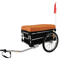 Bike cart rear trailer drag bucket riding travel wagon load cart pull cart Trailer Aluminum Alloy Luggage