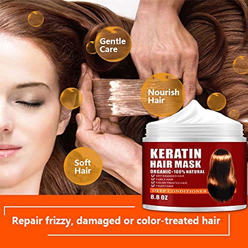 速发CRISTALBOX Keratin Hair Mask Deep Repair Damage Hair Roo - 图2