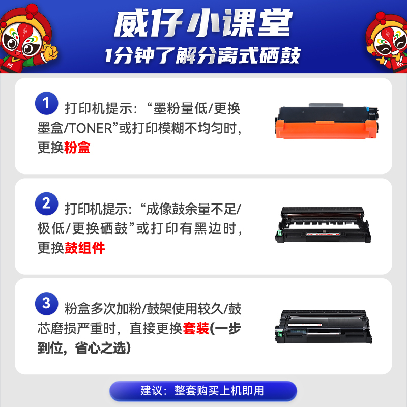 TN2115粉盒 适用兄弟DCP7030 7040 7045N HL2140  2150 2170G打印 - 图1