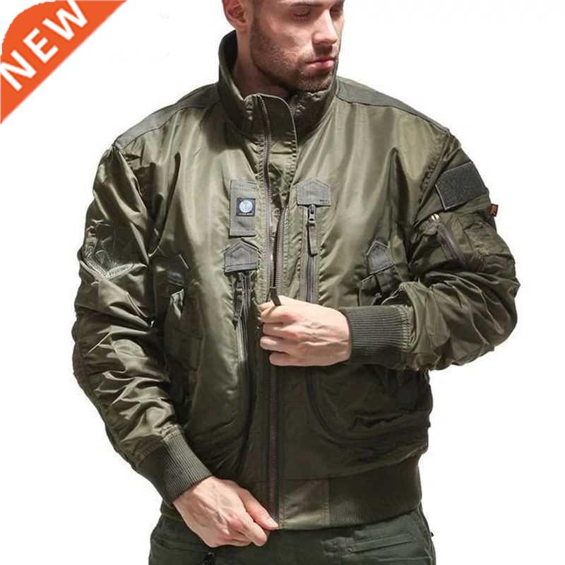 网红Men MA-1 Outdoor High Quality Jacket Waterproof Windproo - 图0