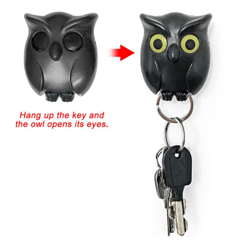 极速Hanging Key Will Open Eyes Homeware Owl Night Wall Magne - 图1