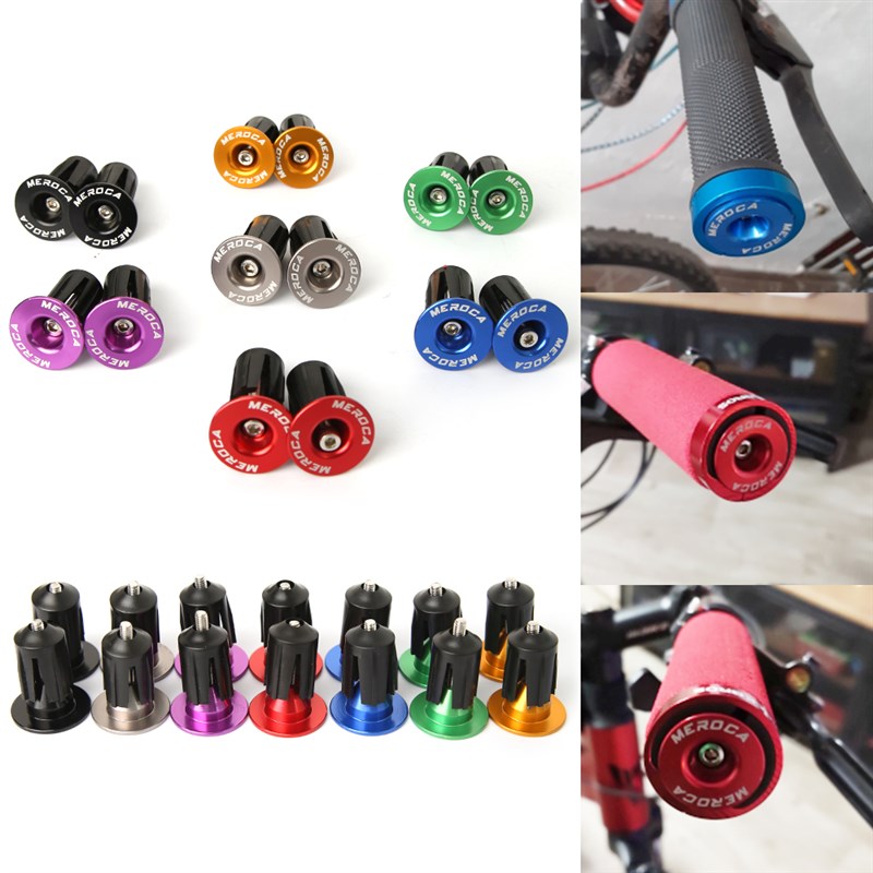 极速2023 1 Pair Mountain Road Bike Handlebar End Plugs Alumi - 图1