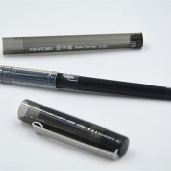 Hobby gel pen 0.5mm black signature pen X-50 water-based pen business office straight liquid full needle tube