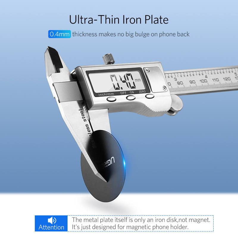 速发Ugreen Car Phone Holder Metal Plate Magnetic Disk Phone-图3