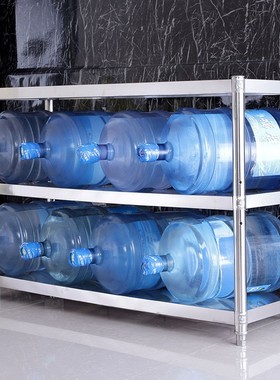 不锈钢货架厨房置物n架3层加厚多功能储物架酒店厨具收纳微波炉架