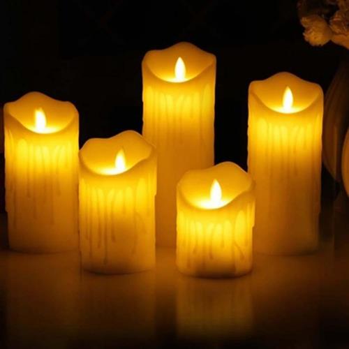 速发Electronic Flameless LED Candle Lamp Swing Flame Amber L - 图0