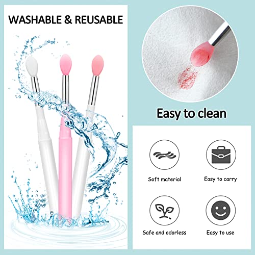 速发GoodSing 9PCS Silicone Lip Brushes  Lipstick Brushes wit - 图1