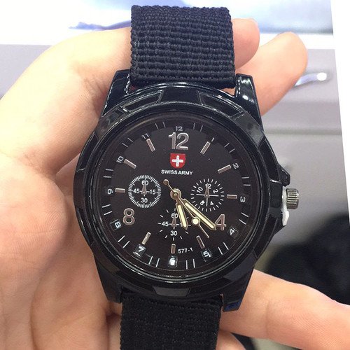 新品Men Army Watch Nylon Military Male Quartz Watches Fabric - 图1