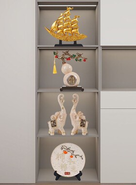 高颜值客厅摆件装饰品旺宅2024款电视柜艺术品手工上档次招财爆款