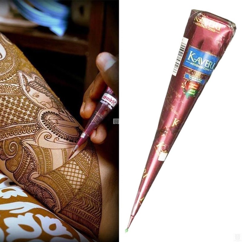 速发1Pcs Indian Henna Tattoo Paste Cone Body Paint Temporary - 图2