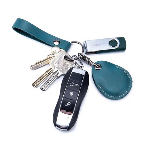 推荐Genuine Leather Key Holder Bank Card Pocket  Bus Card Ke - 图2