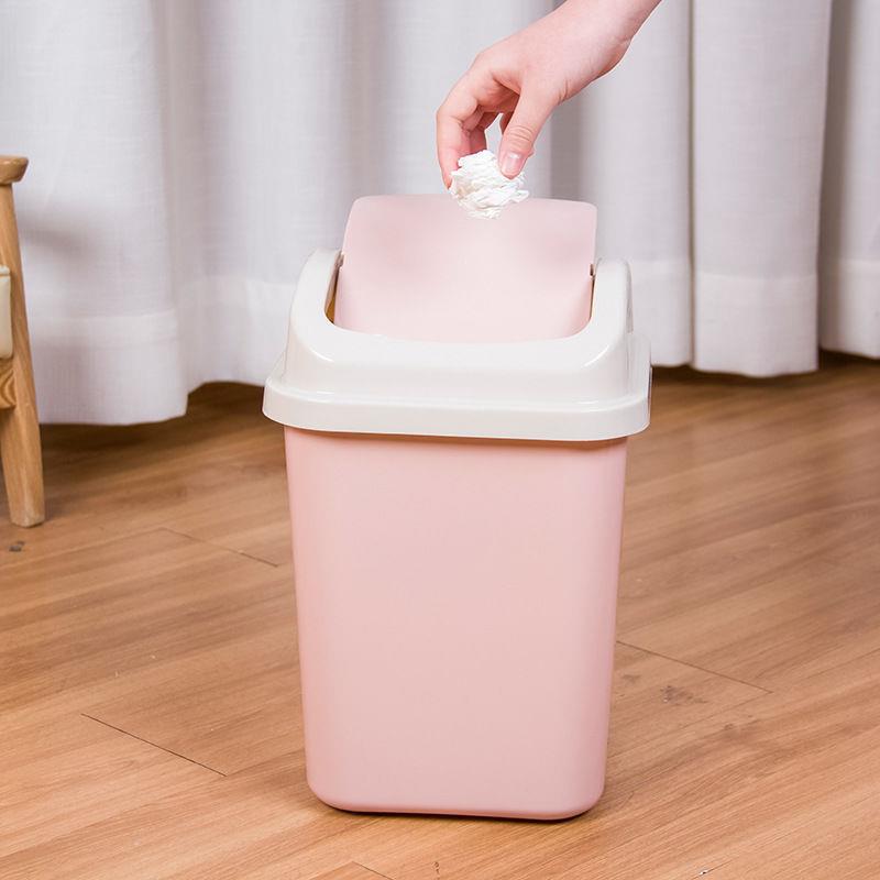 推荐卫生间带盖垃圾桶 家用厨房垃圾桶大容量大号塑料客厅垃圾篓