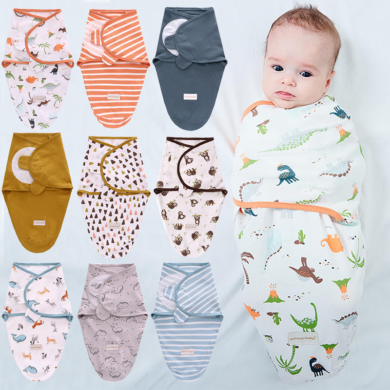 极速Cotton Baby Swaddle Infant Sleepsacks Newborn Wrap Recei - 图0