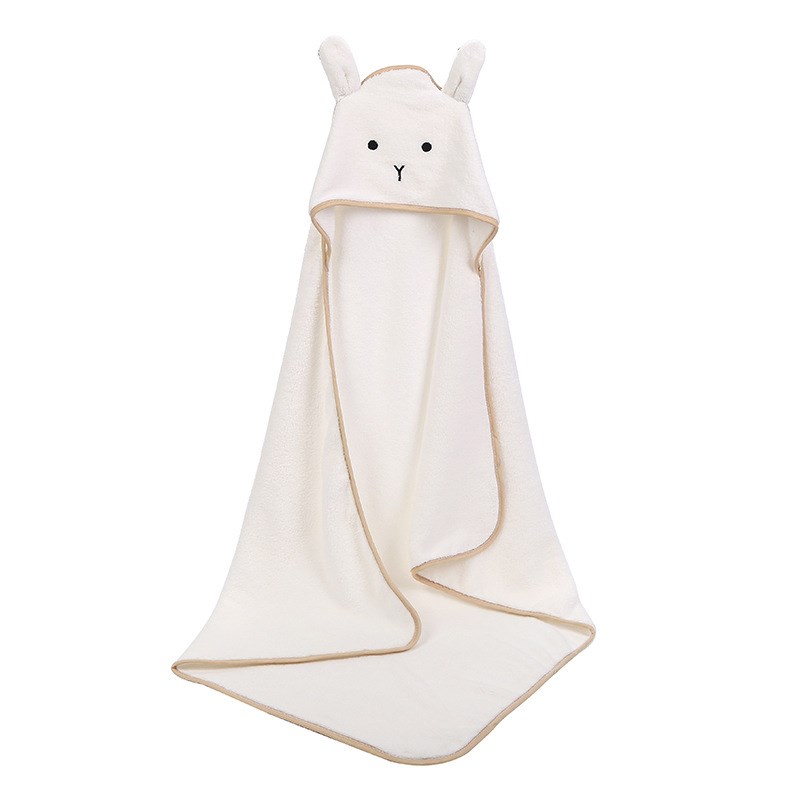 Baby Ponchho ath Towel Velvet Ineant TowflsBet Hooded-图2