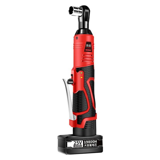Electric ratchet wrench large torque charging wrench truss 90 degree right angle wrench stage truss tool