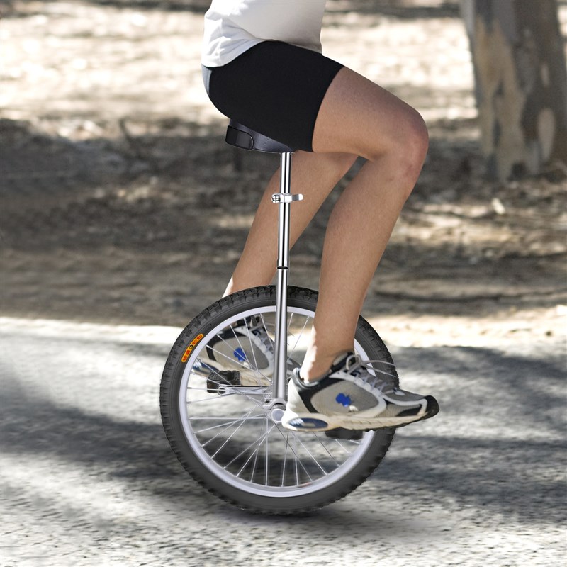 极速18 Inches Unicycle Cycling Scooter Circus Bike Youth Adu-图0