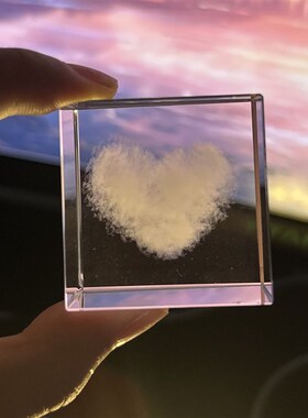 高级感小众氛围水晶摆件办公室解压神器I男生女生电脑桌面创意礼
