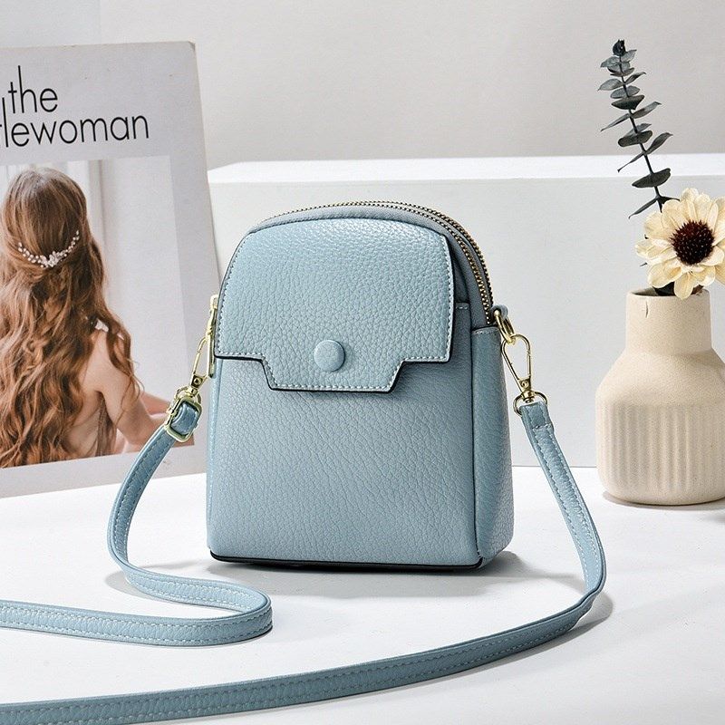 2025新款韩版手机斜挎包女大容量PU单肩包多口袋九色时尚,淘宝优惠券,粉丝福利购,淘宝优惠卷