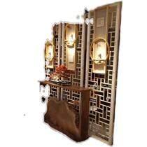 Carved Flower Plate Hollowed-out Suspended Ceiling Partition Living Room Aisle Hallway Xuanguan Flower Lattice Screen Chinese flower lattice board