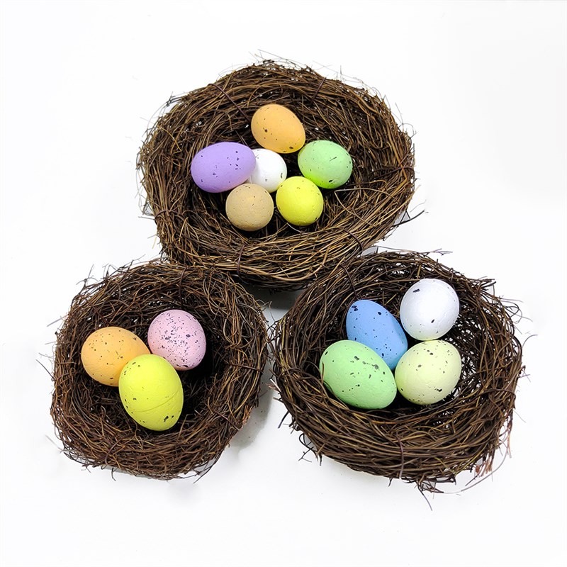 15Cm Rattan Bird Nest-fro EBaster Eggs Decoration Artifi-图2