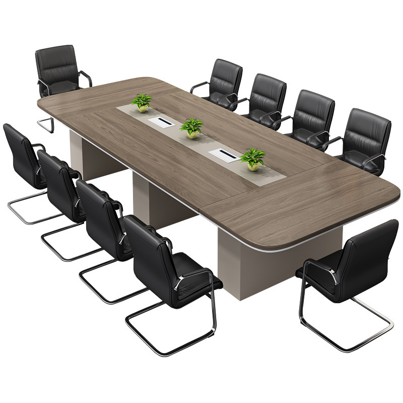 会议室桌子大型椭圆形会议桌长桌工作台loft办公室桌椅组合阅览桌