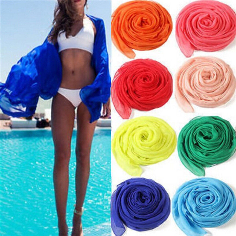 推荐1PCS Colorful Cotton Sexy Beach Cover Up Women's Sarong - 图1