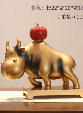 牛市牛摆件装饰品艺术酒柜桌面客厅办公室开业礼物茶桌家居工艺品