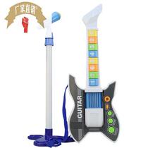 (Cross-border Inner Pin) Childrens Toys Music Play Guitar Red I External Sensing Early Taught Instrumental Factory Direct