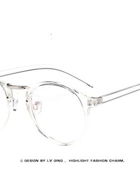 新品Faashion Transparent round glasses clear frame Women