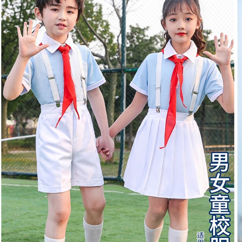 儿童诗朗诵演出服中小学生校园舞蹈E表演服红领巾合唱服集体舞蹈 - 图2