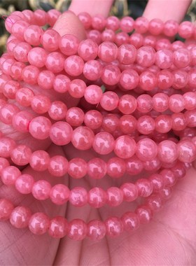 桃花纹糖果红纹石手链女生天然水晶饰品招恋爱情婚姻开运