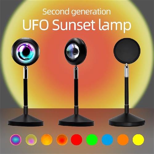 新品USB RGB Sunset Projection Lamp LED Night Light Remote - 图1