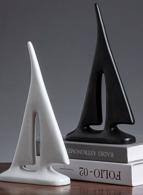 北欧一帆风顺帆船艺术摆件创意客厅酒柜书房桌面摆饰办公室装饰品