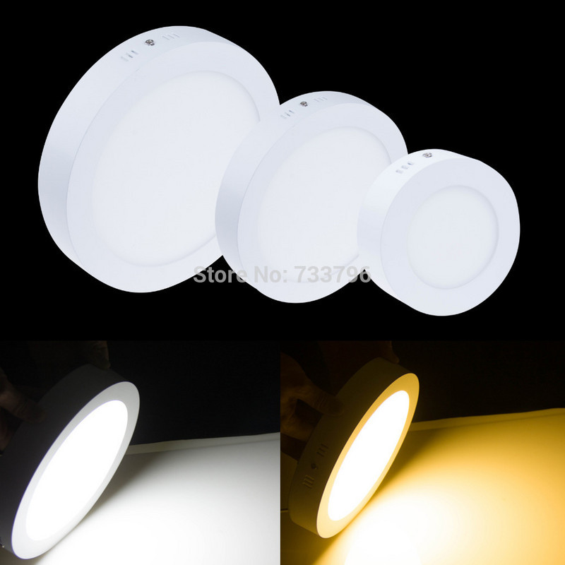 9w 151 2ww Dimble Sur moonted led duwnlPight Round pane-图0