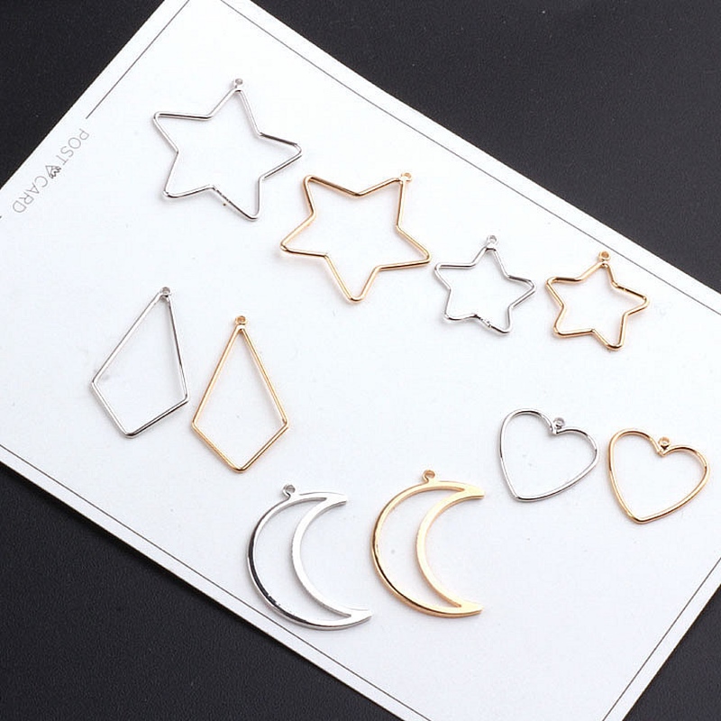 推荐DIY Earring Accessories Pure Copper Plated 18K Gold Holl - 图0