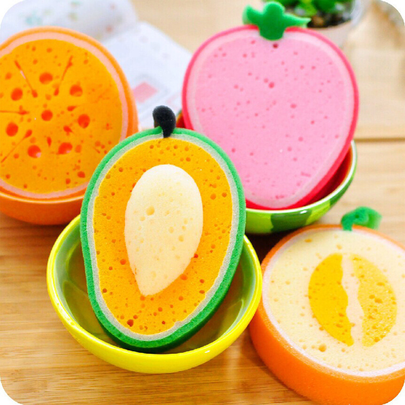 速发New fruit shaped thickened sponge dishwasher, cleaning c - 图2