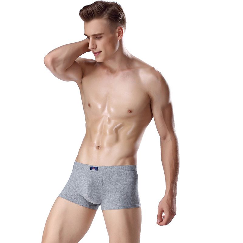 速发Male Underwear Shorts For Men Boxer Brief Underpants Sol - 图2