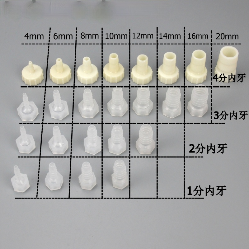 6分塑料内丝宝塔接头内螺纹软管水咀接头分制内牙潜水泵水嘴接头