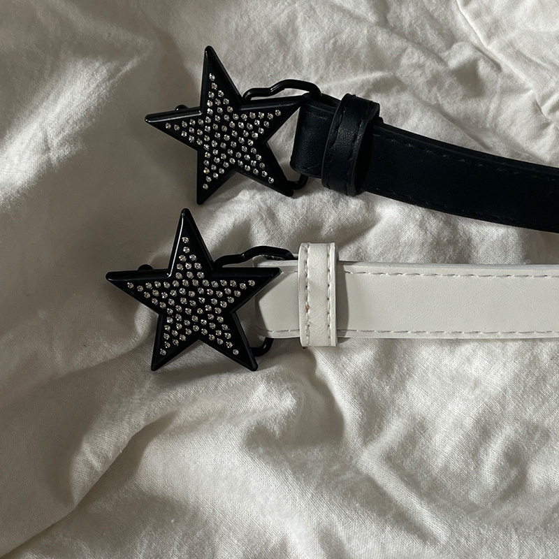 速发Star Rhinestone Belt For Women Fashion Y2k 2000s Waist S-图2