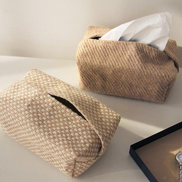 Japanesertyle Jute Tissue Case Napkin HNolder FoS Living - 图3